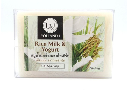 Спа мыло с рисовым молочком и йогуртом (U&I Spa Soap Rice Milk & Yogurt), ТМ U&I