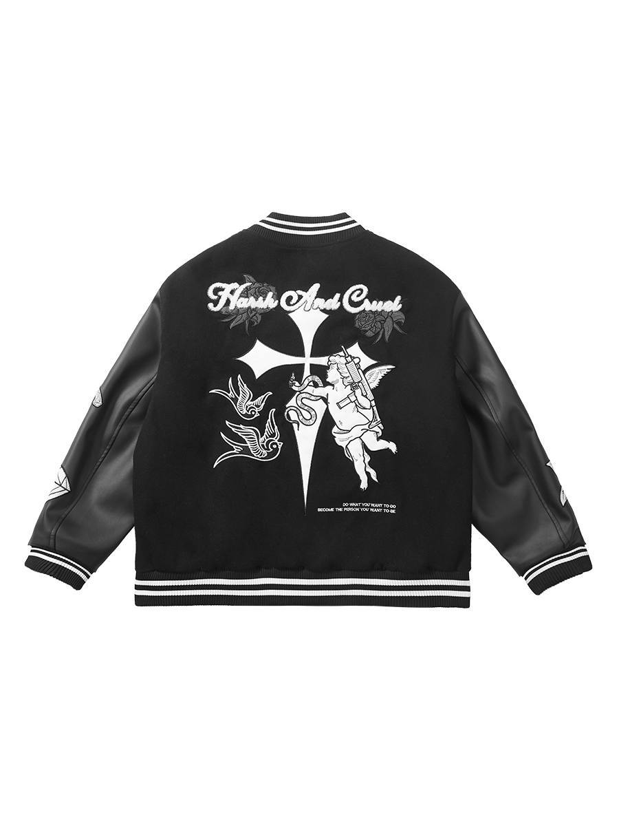 Бомбер HARSHandCRUEL "Lock, Stock and Two Smoking Barrels" Varsity Jacket