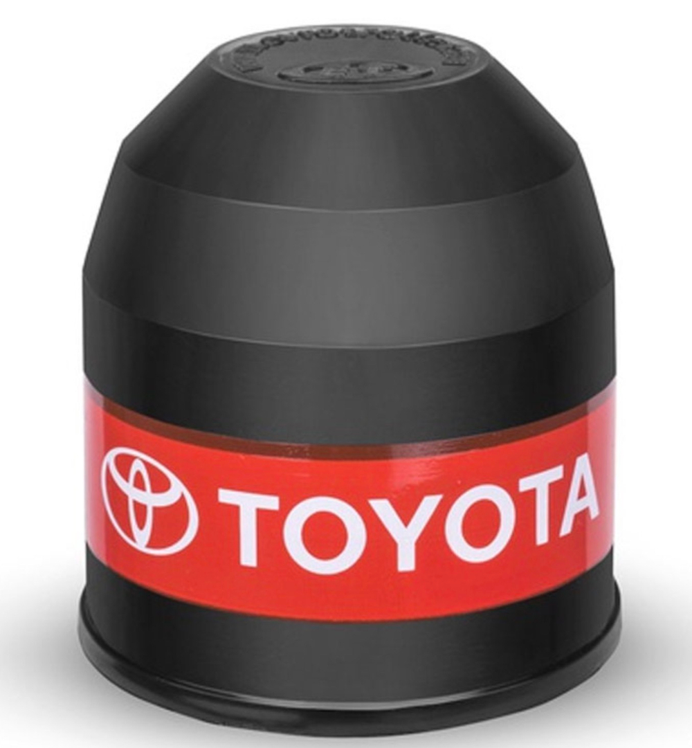 Черный колпачок на шар фаркопа с логотипом Toyota, пластик