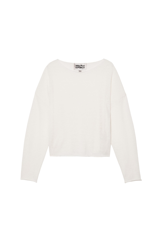 ZARA X BENITO ANTONIO СВИТЕР УКОРОЧЕННОГО КРОЯ, ЭКРЮ