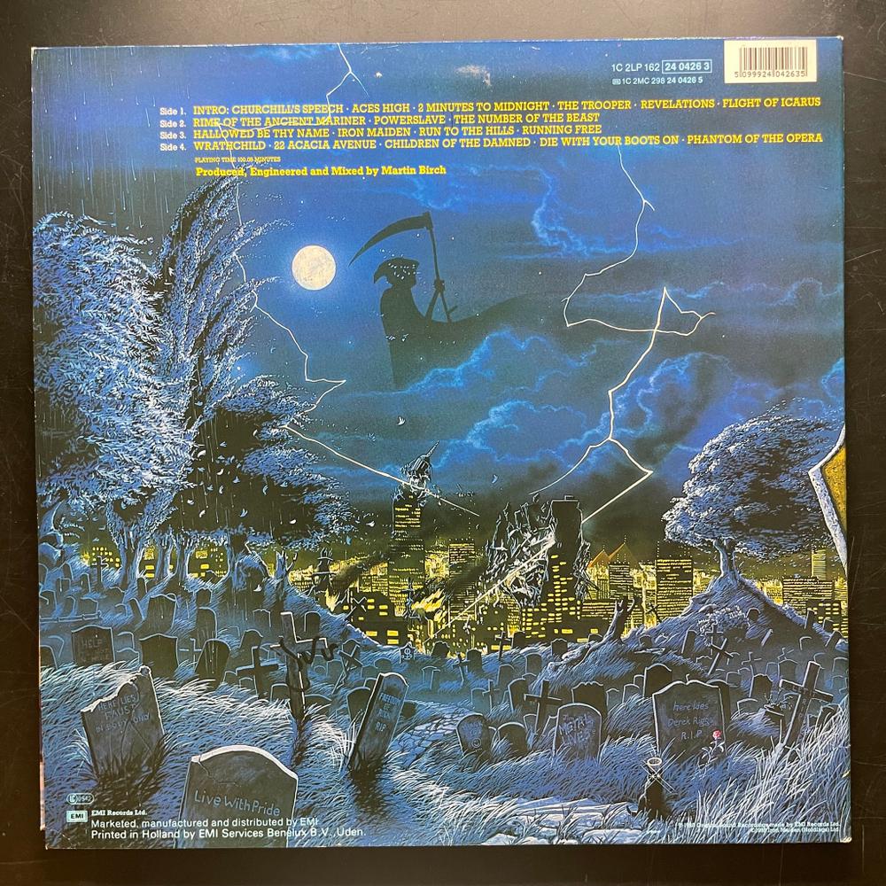 Iron Maiden ‎– Live After Death 2LP (Европа 1985г.)