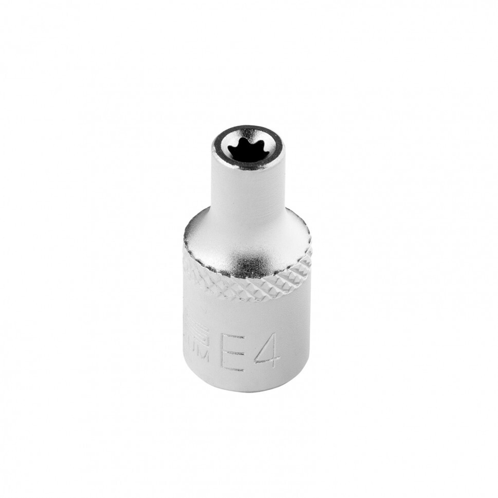 Головка торцевая 1/4, Е4, CrV Stels