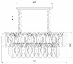 Подвесная люстра Bogate's Callas 365/10