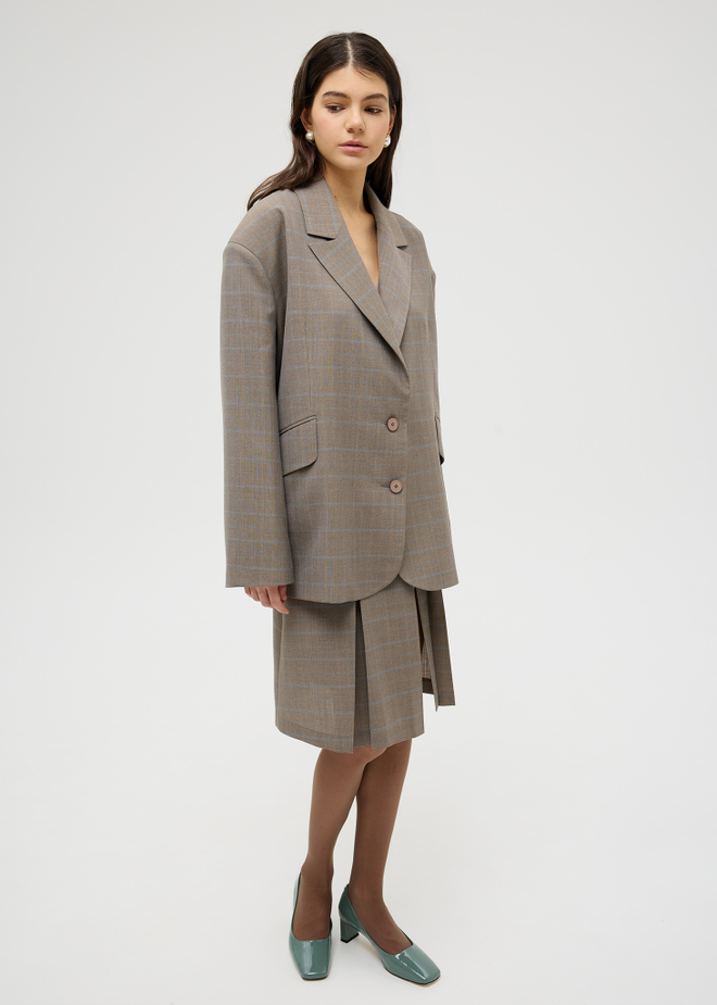 Жакет объемного кроя