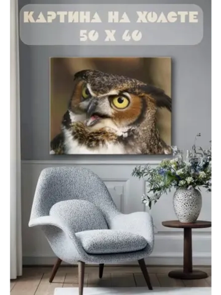 Картина на стену 40 X 50 Совы