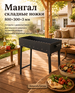 Мангал складные ножки 800*300*3мм
