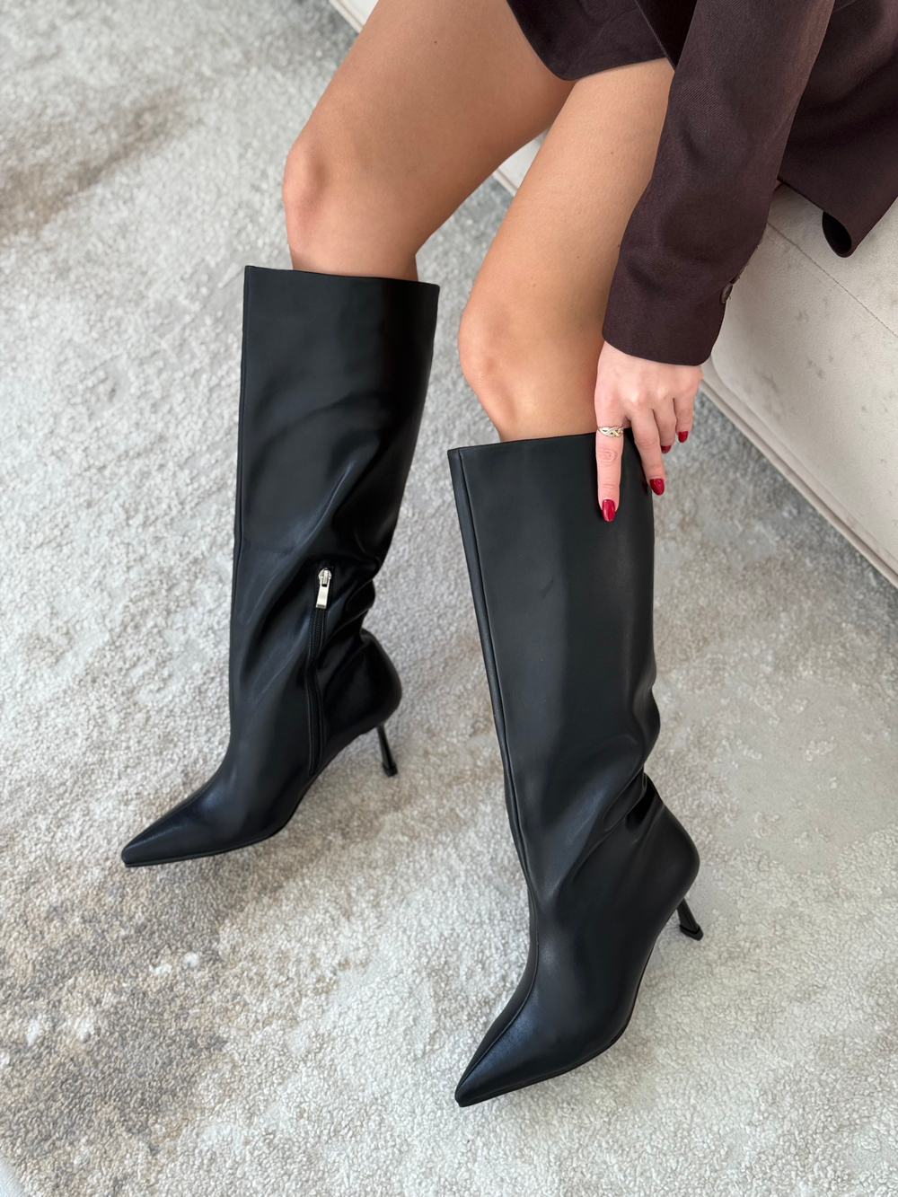 Сапоги из натуральной кожи