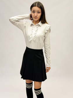 Блузка трикотажная школьная для девочки 7-14 лет