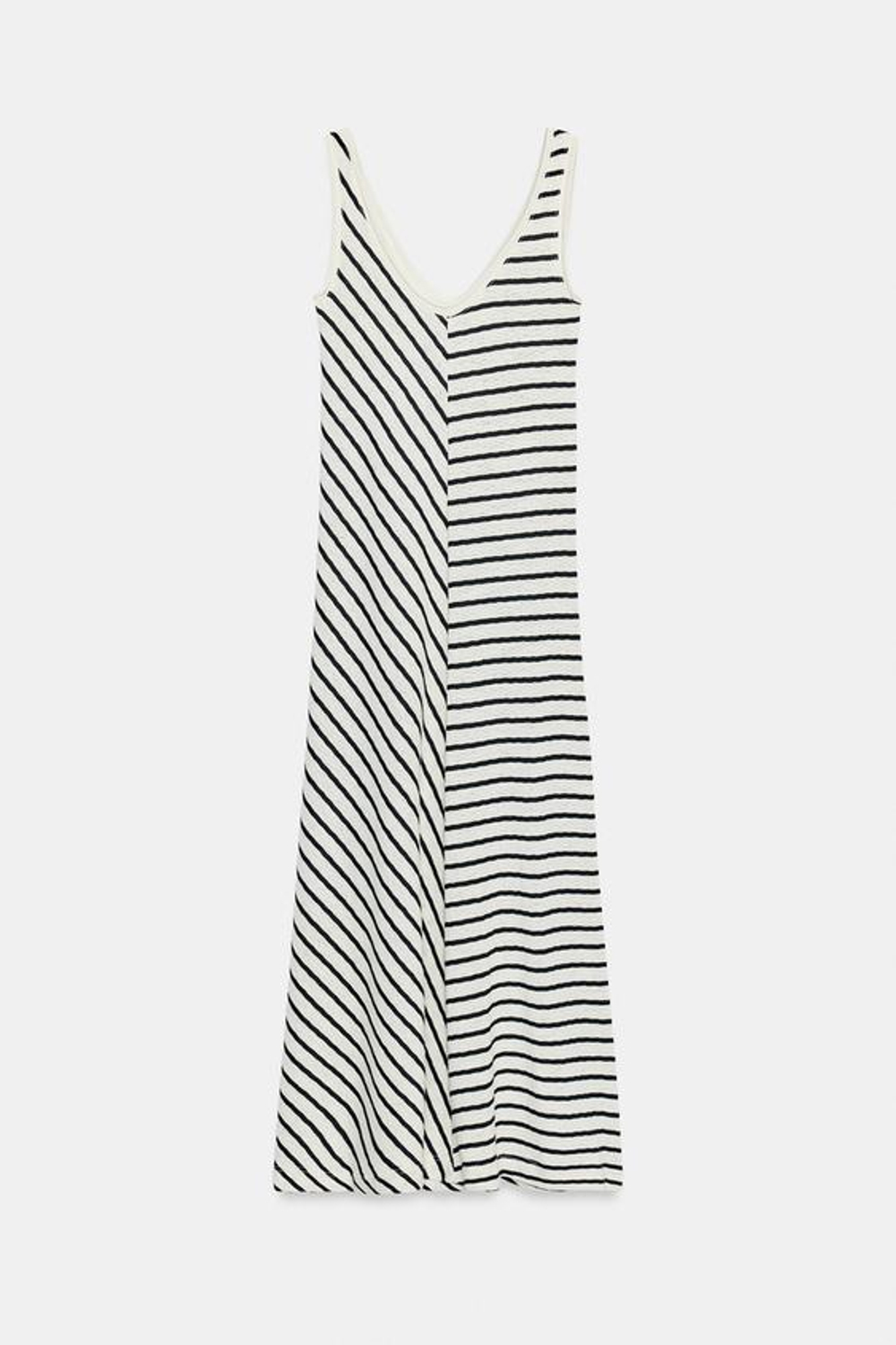 ZARA ДЛИННОЕ ПЛАТЬЕ В ПОЛОСКУ, ПОЛОСКИ