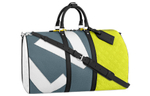 LOUIS VUITTON Keepall 50B Blue/Yellow