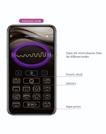 Фиолетовая анальная вибропробка с электростимуляцией Jefferson - 9,2 см. (Цвет: фиолетовый)