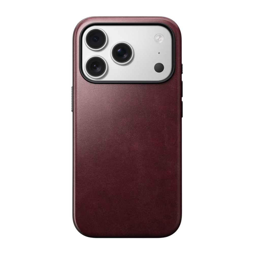 Кожаный чехол MagSafe Nomad Horween Modern Leather Case Limited Edition для iPhone 17 Pro Гибридный укреплённый чехол из натуральной кожи Horween с сенсорной накладкой для Контроллера камеры