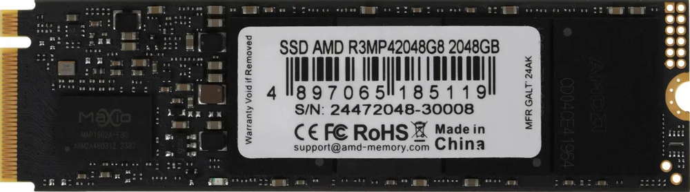 Накопитель SSD M.2 2280 AMD R3MP42048G8 2048 ГБ