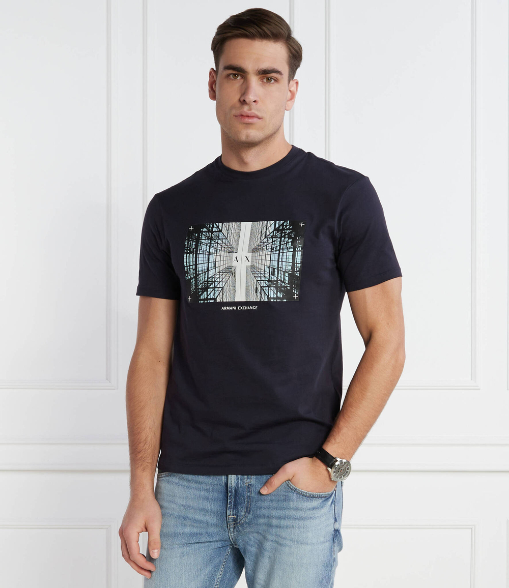 Футболка Armani Exchange - темно-синий(3DZTHV ZJBYZ)