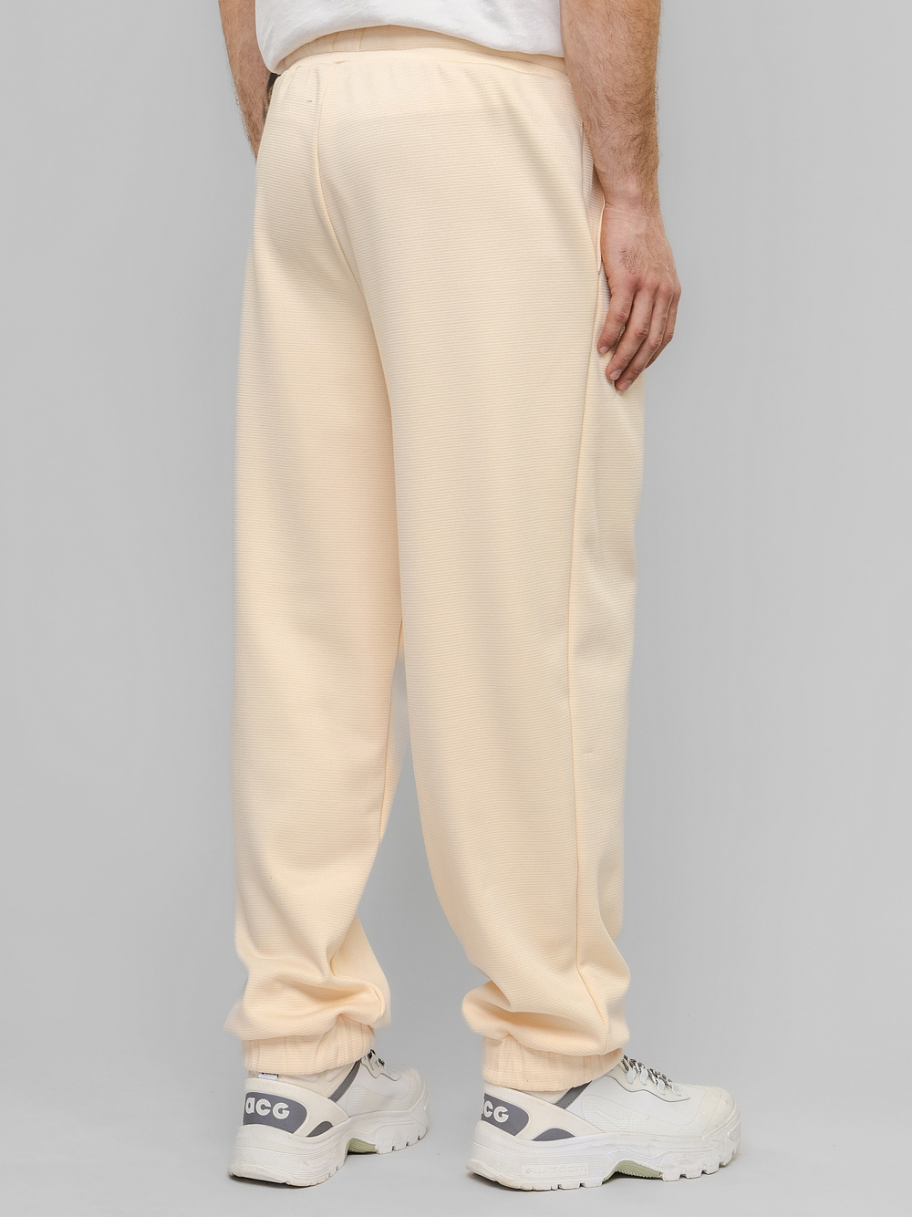 Брюки спортивные, мужские, цвет "Кремовый мёд"