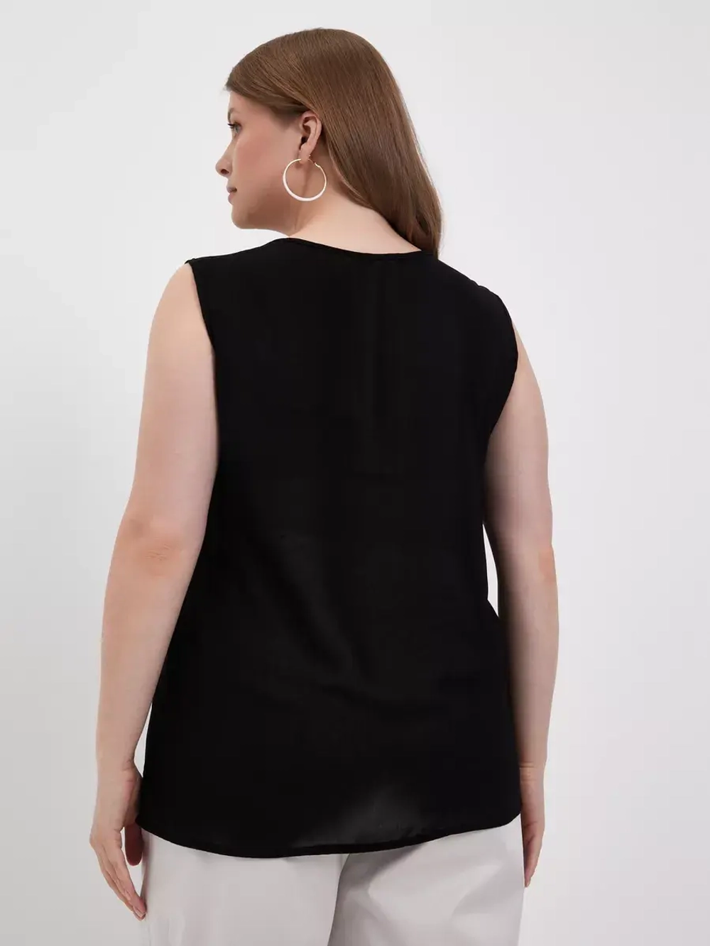 Майка, топ под пиджак однотонная