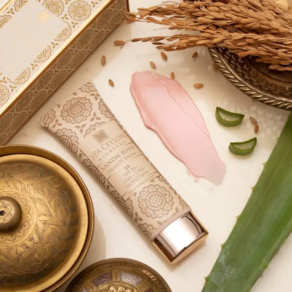 Увлажняющий бальзм для лица "Сандал и Роза" - натурально-бежевый (50гр)