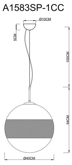 Подвесной светильник Arte Lamp Galactica A1583SP-1CC