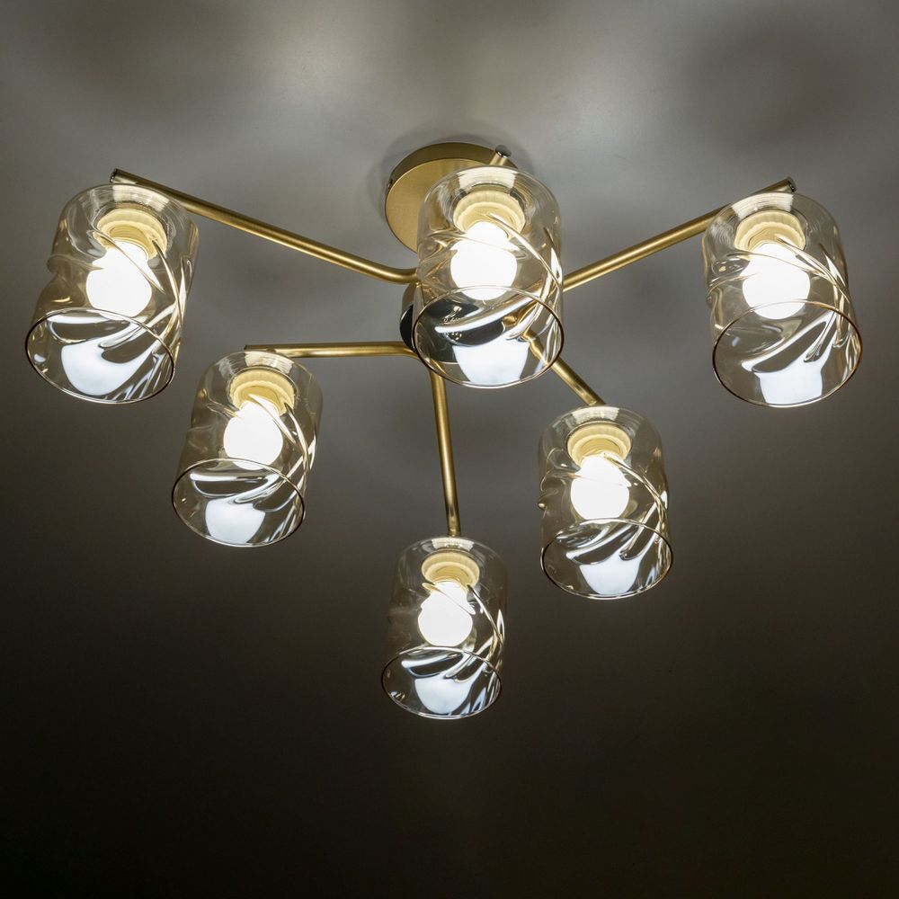 Citilux Клод CL137162 Люстра потолочная Золото