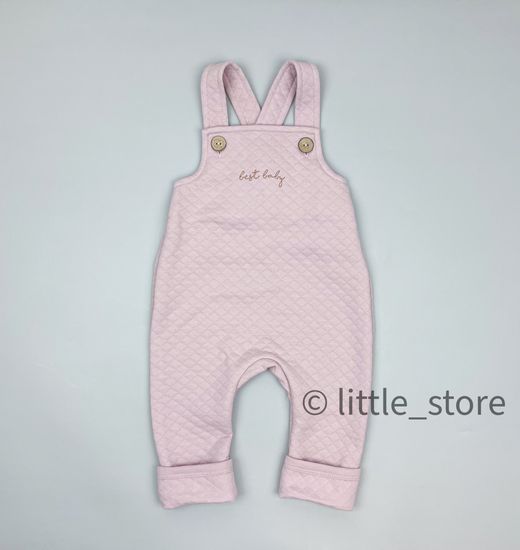 Полукомбинезон из капитония утепленный "Bunny" Пудровый