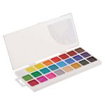 Краски акварельные ГАММА "Классическая", 24 цв., медовая, без кисти, пластиковый корпус, европодвес, 1009198