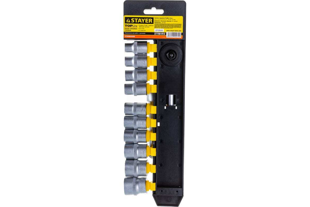 Набор STAYER STANDARD 1/2", 12 предметов 27750-H12