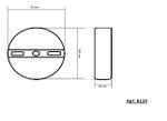 Бра Рэй золото h45 w7*12 Led 7W (4000K)
