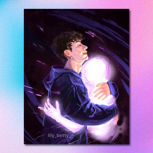 Арт принт / lily_betty_ / STRAY KIDS / Бан Чан #1