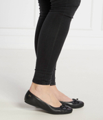 Кожаные балетки essential leather Tommy Hilfiger - черный(FW0FW07768)