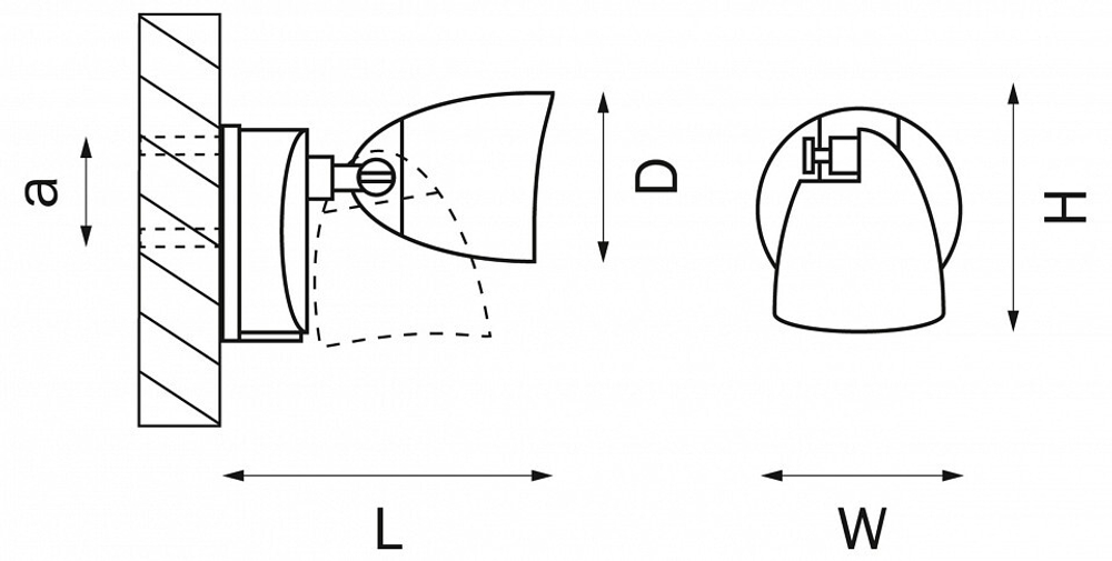 Уличный настенный светильник Lightstar 374137