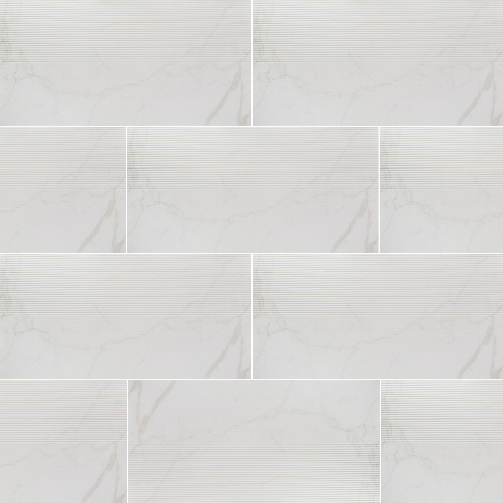 Керамогранит Lavelly Marble Relief белый матовый 1200х600х8,5 мм (2 шт.=1,44 кв.м)