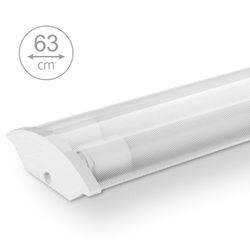 Светильник под лампу Wolta WT8260-02 IP20 632x118x40 прозрачный (Для 2 ламп T8)