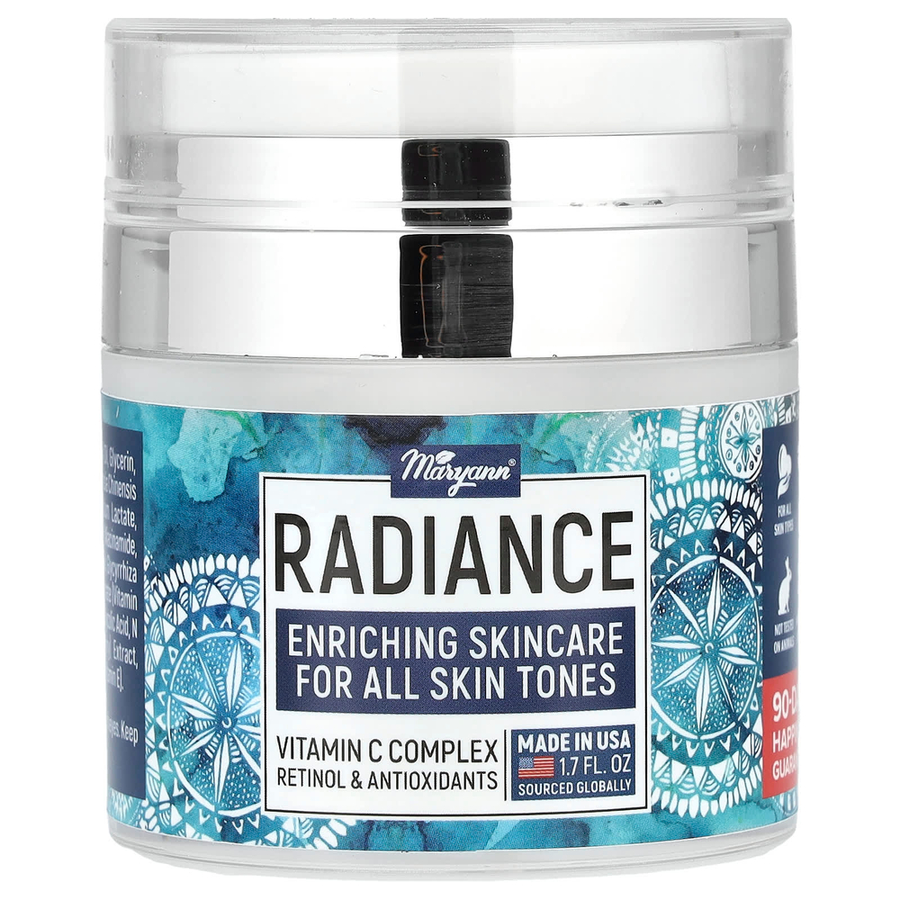 MaryAnn Organics, Radiance, комплекс витаминов C, ретинол и антиоксиданты, 50 мл (1,7 жидк. унц.)