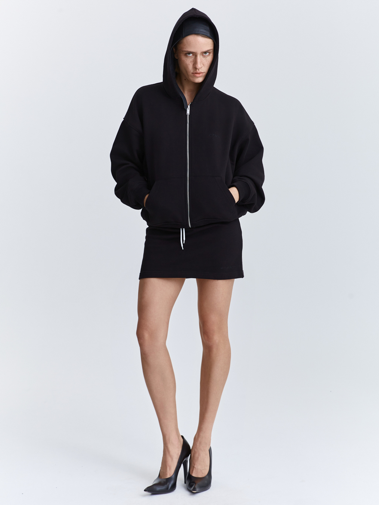 Юбка мини из футера