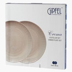 Набор тарелок обеденных Gipfel Crema 51683 26 см, 2 предмета