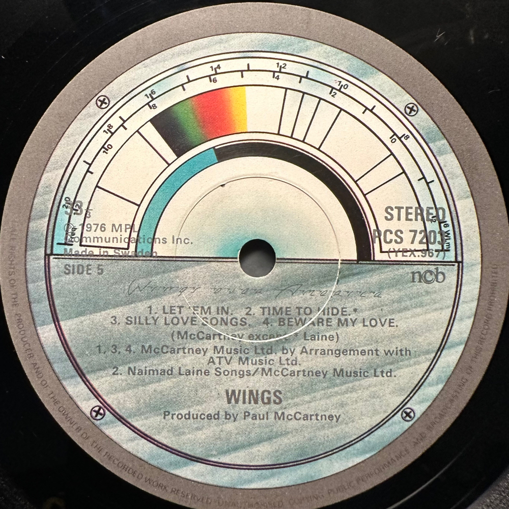 Wings - Wings Over America 3LP (Швеция 1976г.)