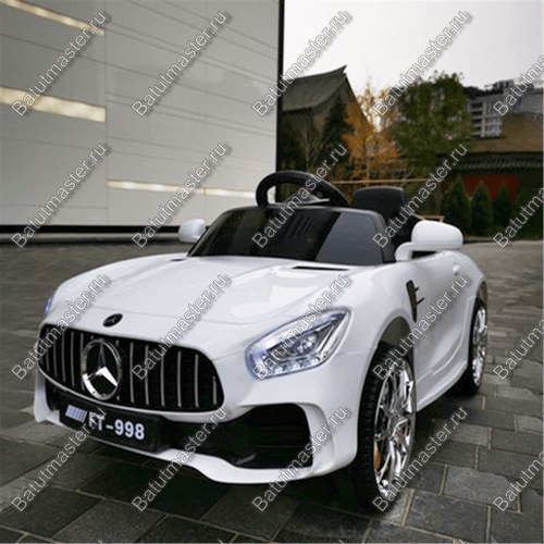 Детский электромобиль "Mercedes" белый, расширенная комплектация