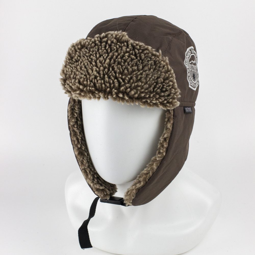 Шапка-ушанка Extreal "Стрит" (мех барашек коричневый, мембрана) XL