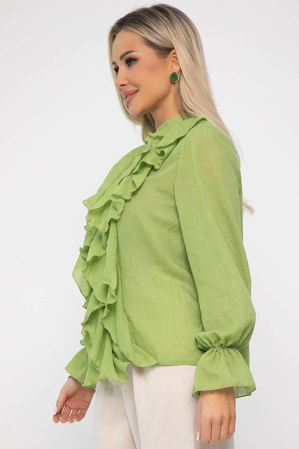 Блуза Розалинда (зеленое яблоко) Б13686-5М LT Collection