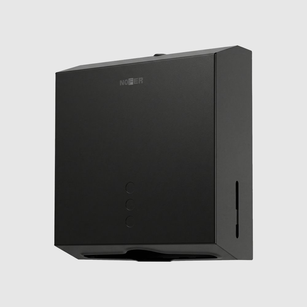 Диспенсер бумажных полотенец нерж. сталь TISSUE 04006.N чёрный