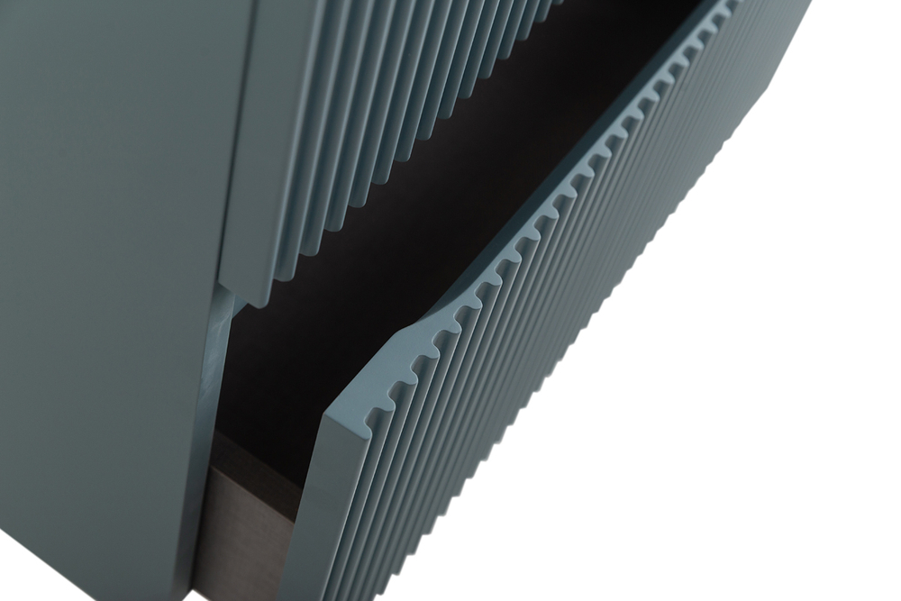 Тумба с раковиной подвесная BelBagno UNO-MINI-800-2C-SO-AO Голубой матовый, раковина белая BB-8099-3-80