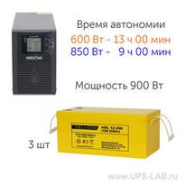 ИБП 1 кВА с внешними АКБ для котла отопления и насосов 1000 Вт на 7 часов автономии - фотография