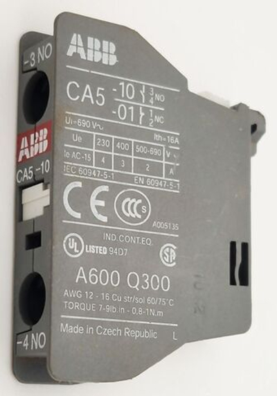 6шт Контактный блок ABB CA5-10 1SBN010010R1010