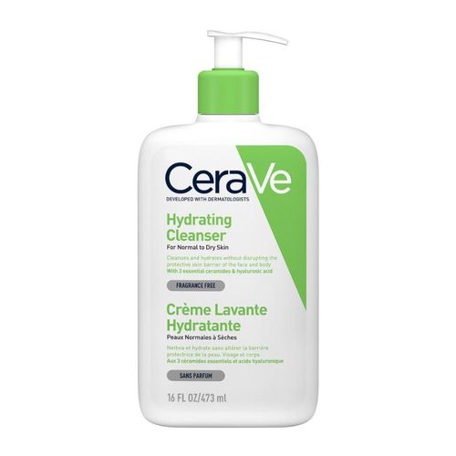 CeraVe Detergente Crema-Schiuma Idratante очищающий крем-гель для нормальной и сухой кожи 236ml