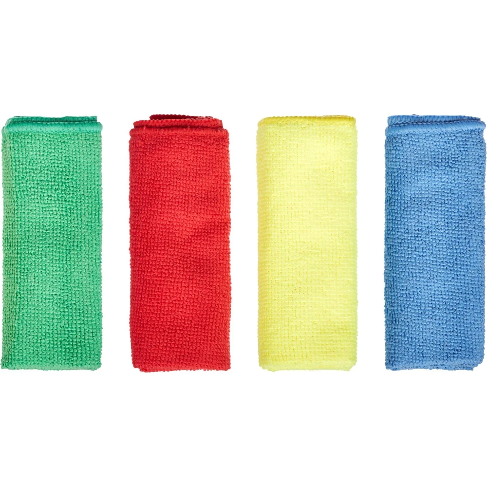 Салфетки хозяйственные Luscan микрофибра 30x30 см 180 г/кв.м (4 штуки в упаковке)