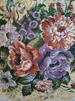 Декоративный гобеленовый чехол для интерьерной подушки Букет 47х47