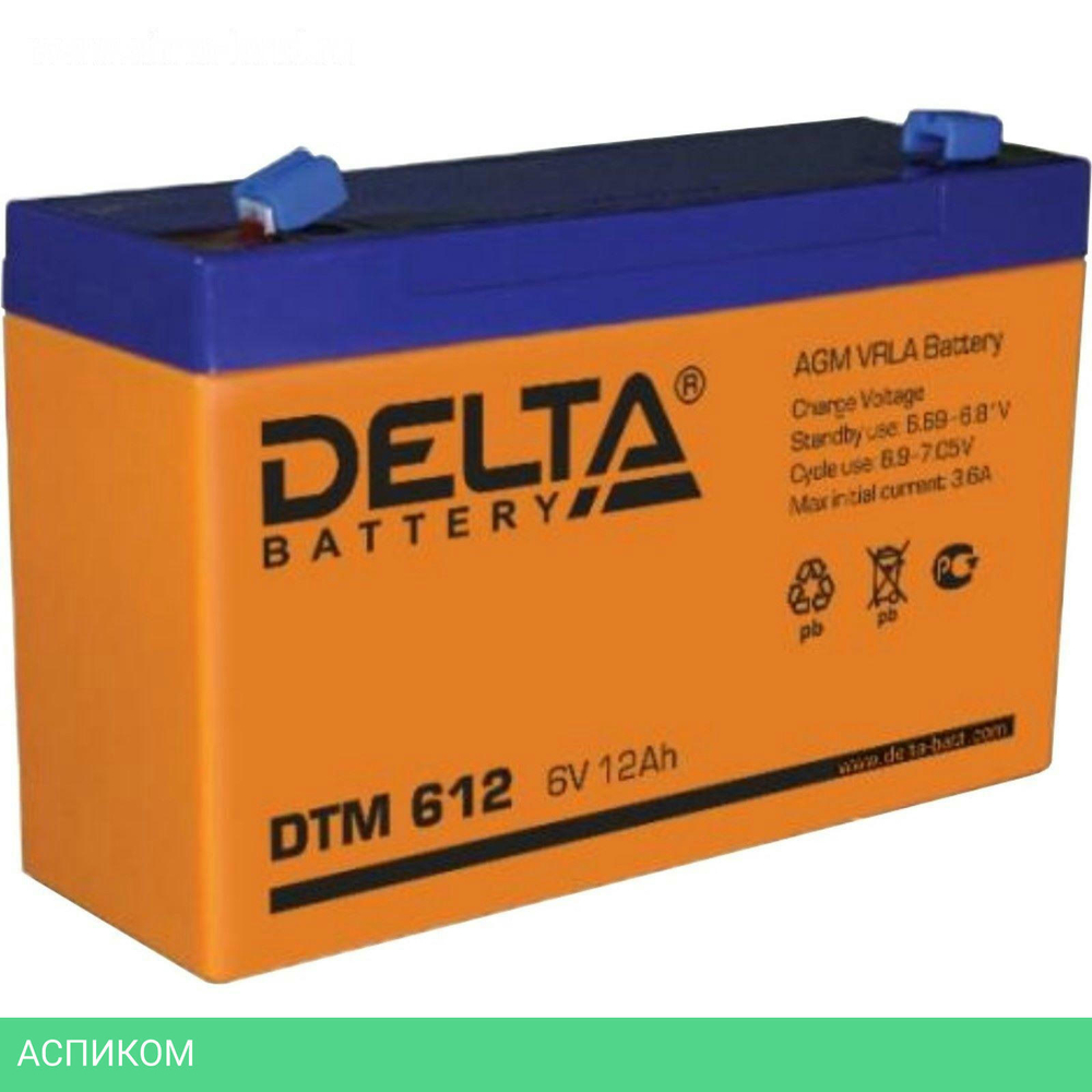 Аккумулятор для ИБП Delta DTM 612