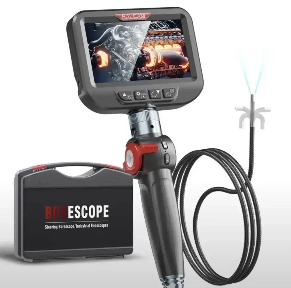 Эндоскоп/180 градусов/6.2мм+ЖК ДИСПЛЕЙ/ручной эндоскоп RalCam