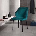 Стул Berg, бархат бирюзовый 87