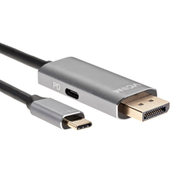 VCOM CU480MCPD-1.8M Кабель-адаптер USB Type-Cm --&gt; DP1.4v (m) 8K@60Hz, PD 100W,1.8m , Alum Shell,VCOM